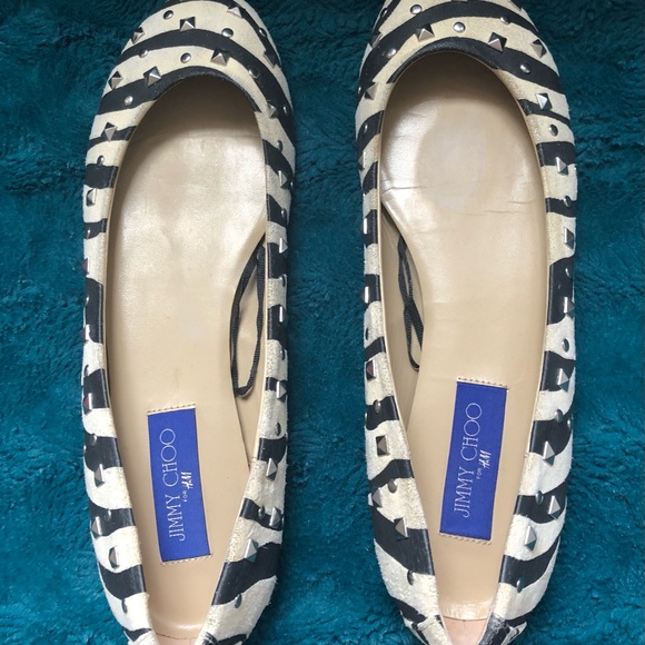 Jimmy Choo Zebra Print flats - Picture 1 of 12
